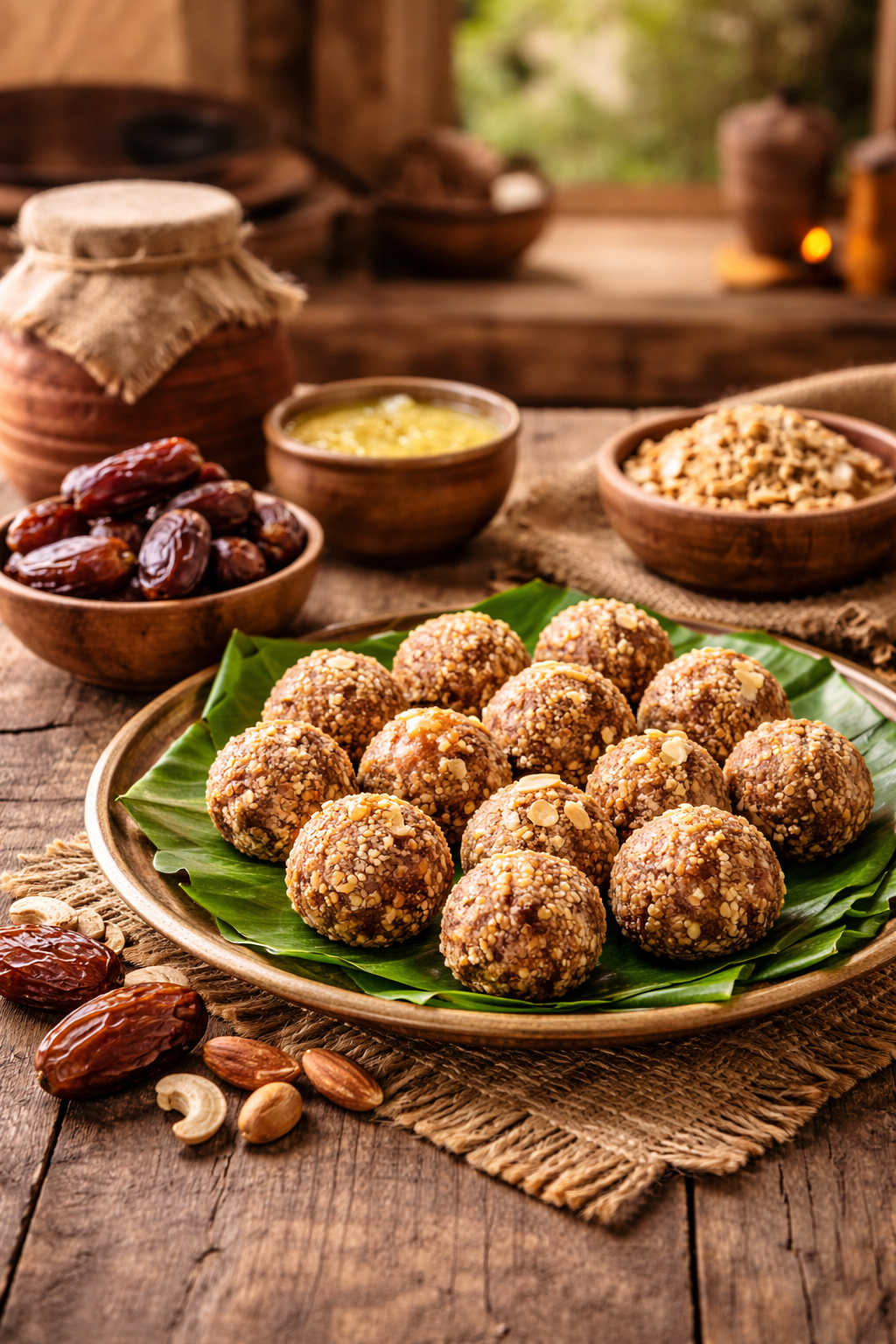 HOME MADE LADDU WITH DATES